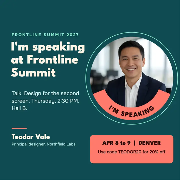 Frontline Summit speaker badge template