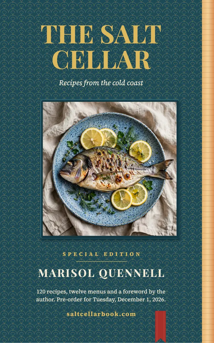 The Salt Cellar special-edition hardback cover template