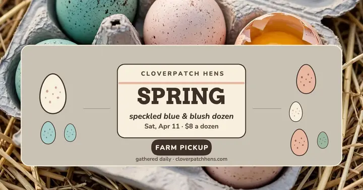 Cloverpatch spring dozen launch post template