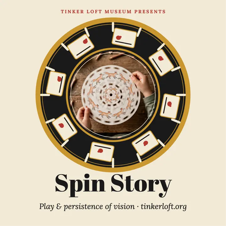 Spin Story zoetrope podcast cover template