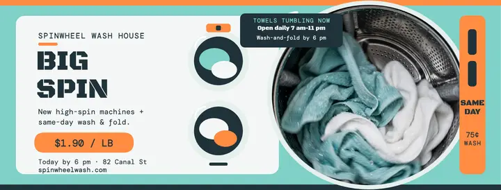 Spinwheel Wash House cover template