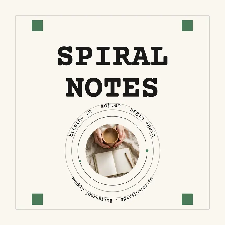 Spiral Notes journaling affirmations cover template