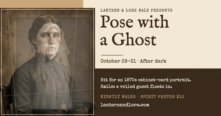 Lantern and Lore spirit photo ghost tour post template