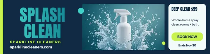 Sparkline splash clean spray billboard template