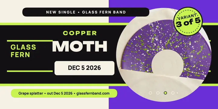 Copper Moth splatter vinyl drop post template
