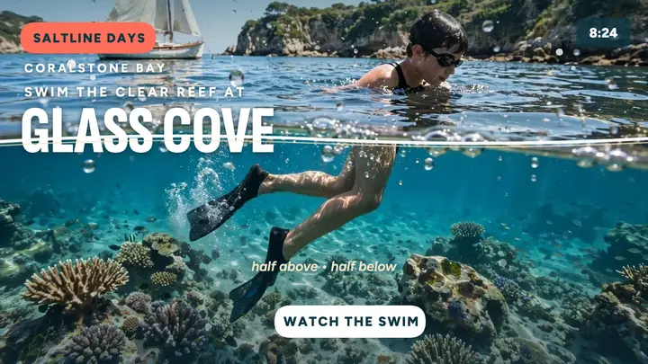 Saltline Days glass cove swim thumbnail template