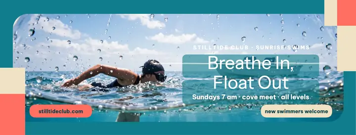 Stilltide sunrise swim cover: swim wellness cover template