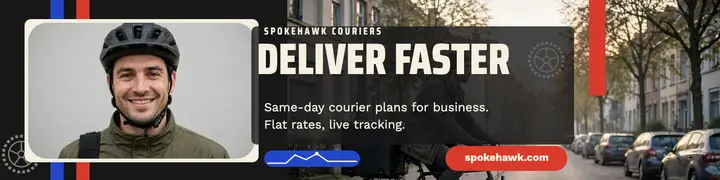Spokehawk Couriers business delivery banner template