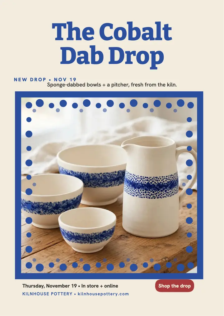 Kilnhouse spongeware drop flyer template