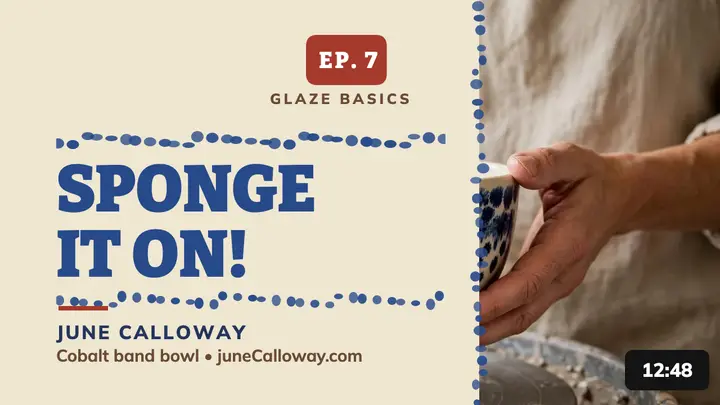Spongeware glazing tutorial thumbnail template