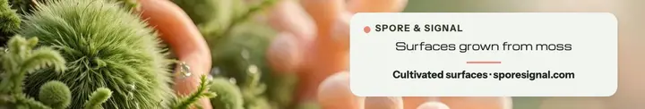 Spore and Signal moss LinkedIn cover template