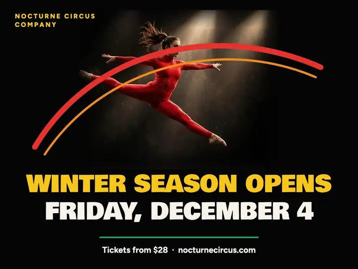 Nocturne Circus season opening slide: season opening slide template