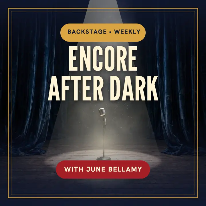 Encore After Dark backstage podcast cover template