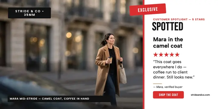 Spotted street style review post template