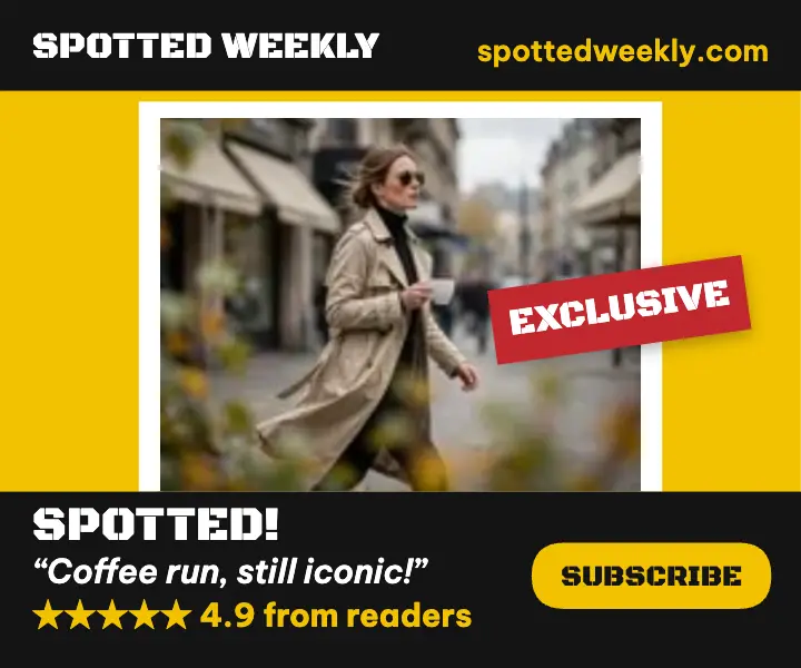 Spotted Weekly tabloid ad: celebrity spotting ad template