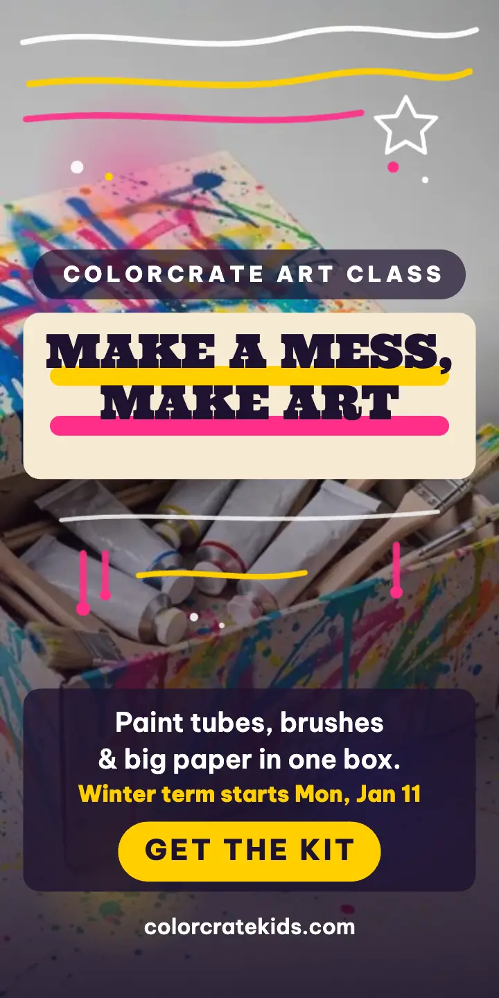 Colorcrate art kit spray ad template