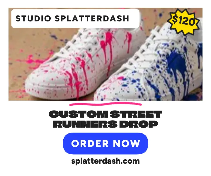 Splatterdash custom runners spray ad template