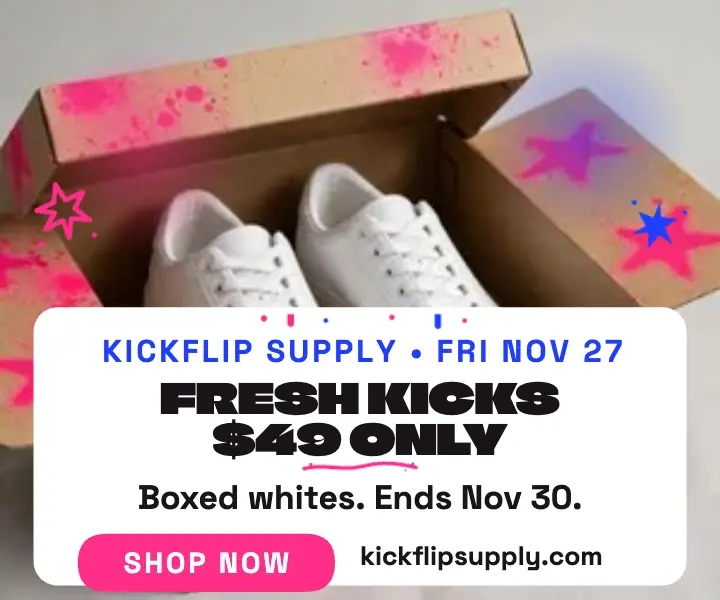 Kickflip Supply Black Friday sneaker ad template