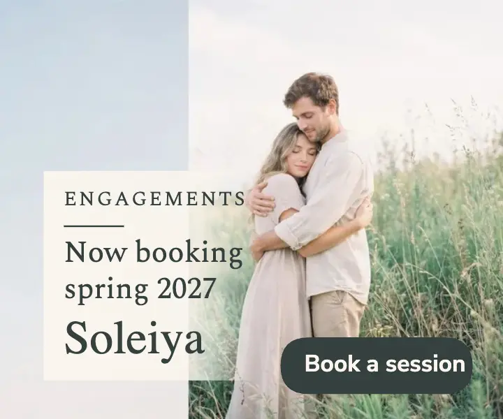 Soleiya spring engagement sessions airy ad: engagement photographer ad template