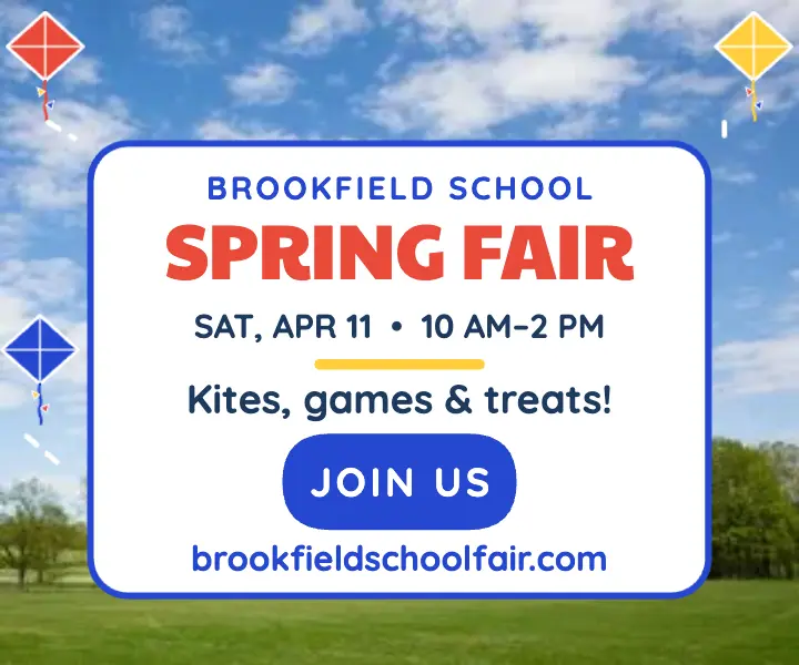 Brookfield School spring fair kite ad template