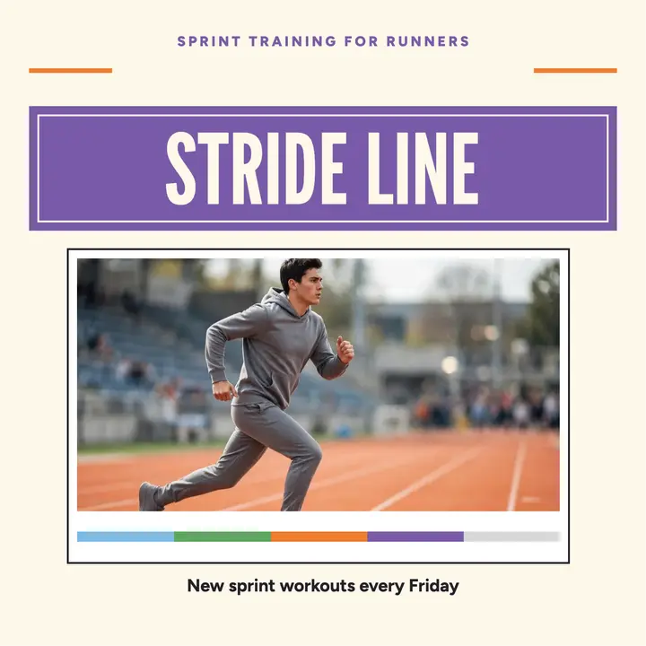 Stride Line Show sprint training games cover template