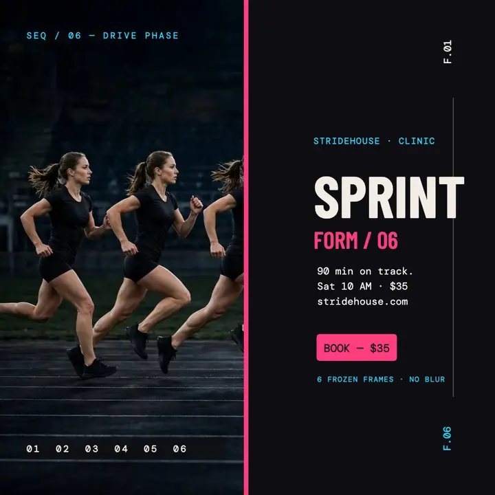 Stridehouse sprint form clinic post template