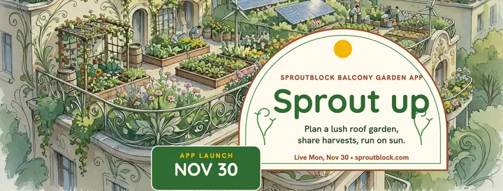 Sproutblock garden app launch cover template