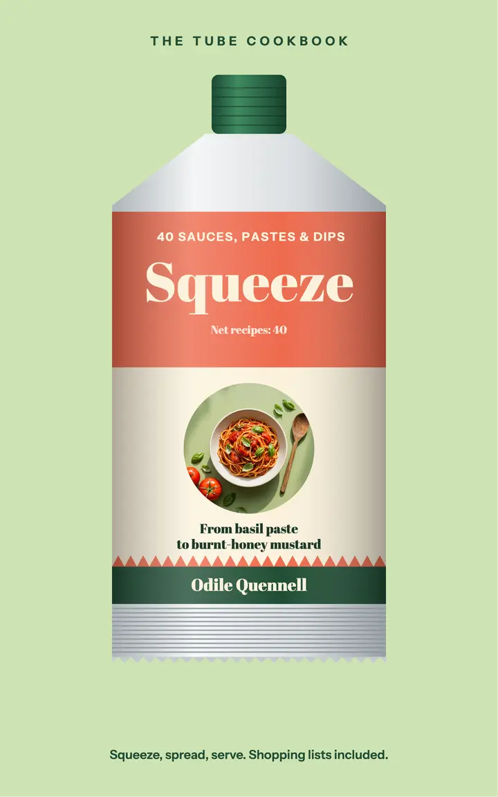 Squeeze tube cookbook ebook cover template