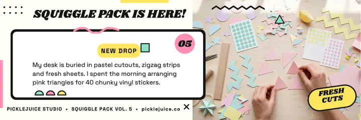 Picklejuice Squiggle Pack memphis header template