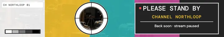 Channel Northloop offline test card cover: streamer offline cover template