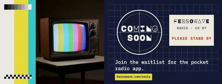 Ferrowave waitlist test card cover: app waitlist facebook cover template