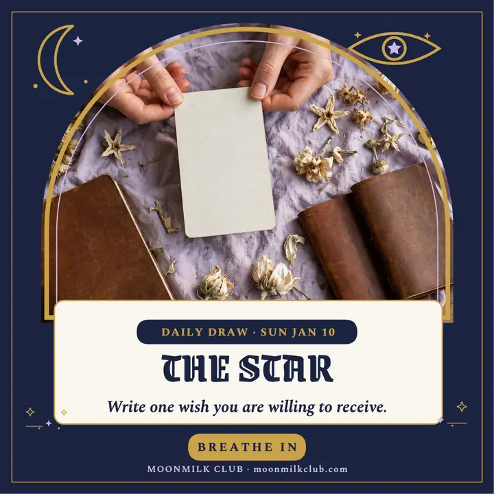 Star card morning ritual post template