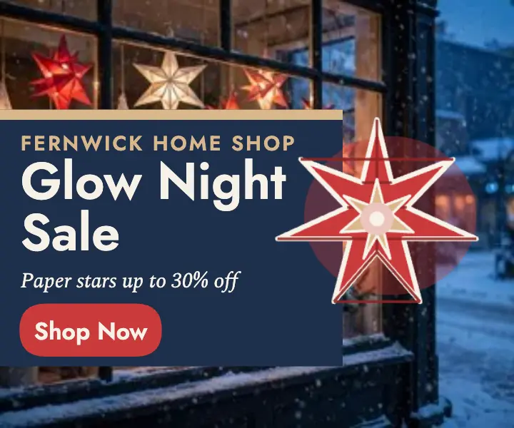 Fernwick star lantern glow sale ad template