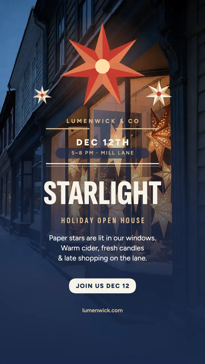 Lumenwick starlight open house story template