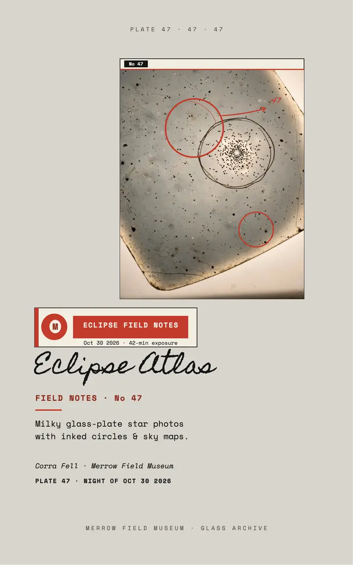 Eclipse field notes star atlas cover template