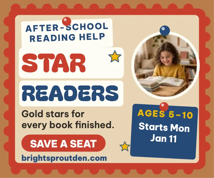 Bright Sprout Den star readers ad template