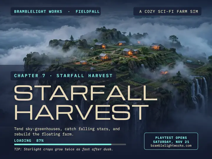 Fieldfall Starfall Harvest loading slide template