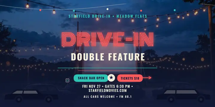 Starfield Drive-In movie night post template