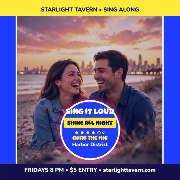 Starlight Tavern karaoke Fridays post template