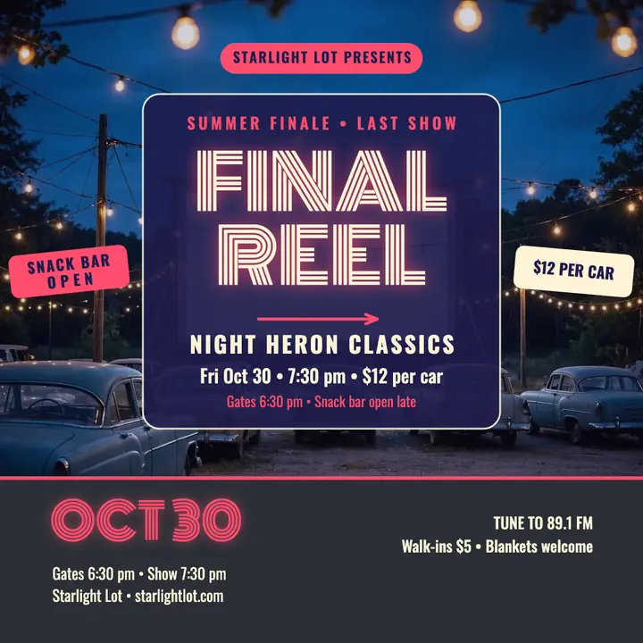 Starlight Lot drive-in finale square template