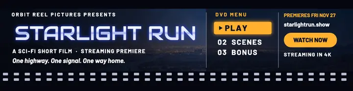 Starlight Run streaming premiere billboard template