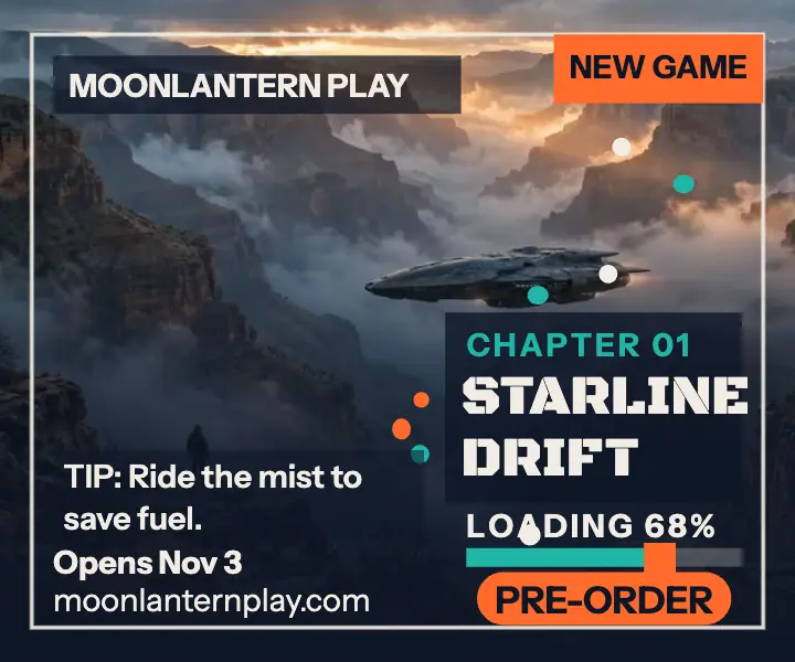 Starline Drift loading screen ad template