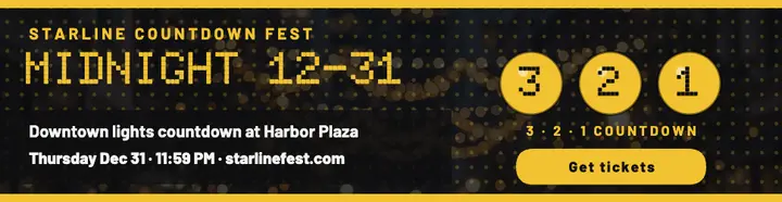 Starline New Year flip-dot billboard: new year countdown billboard template