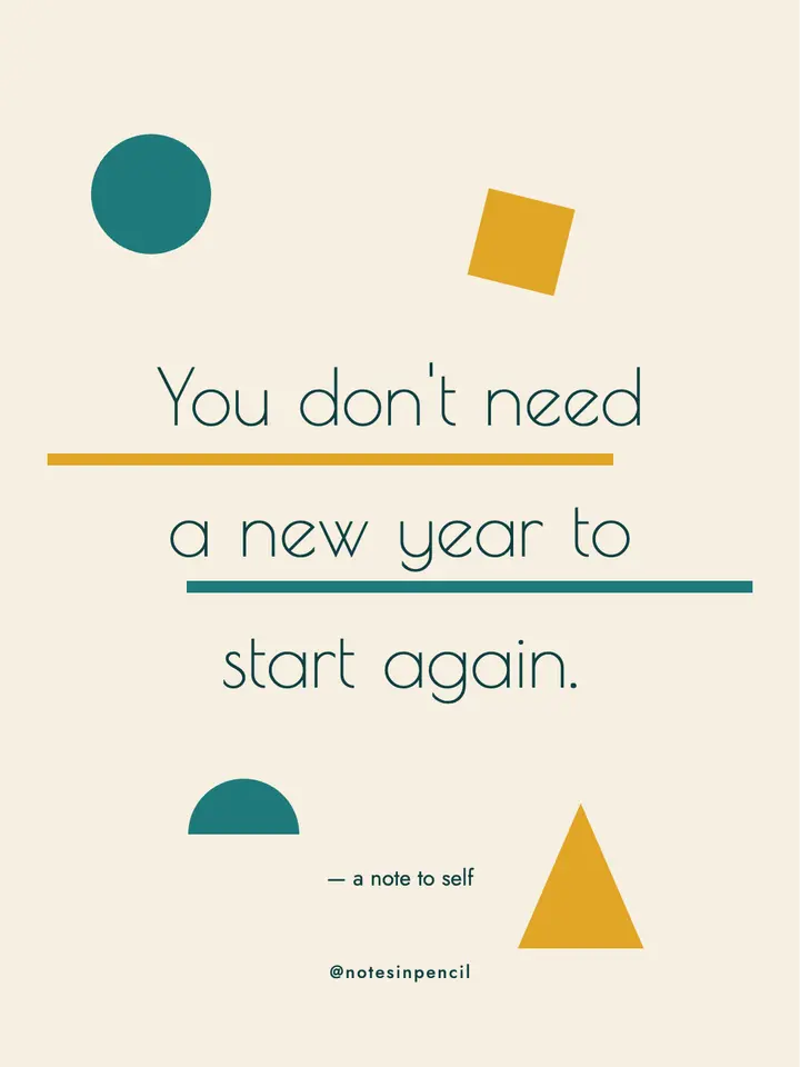 Start again quote post template