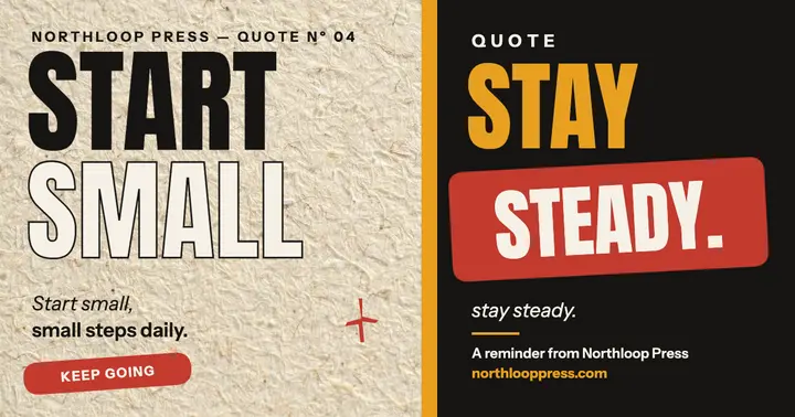 Start steady type quote post template