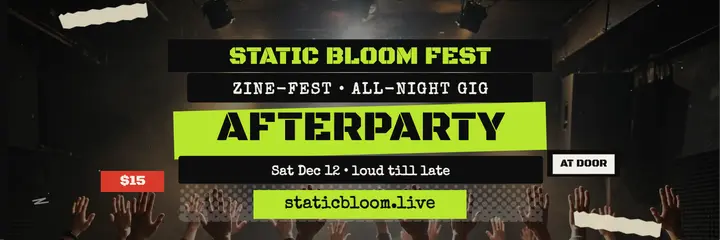 Static Bloom afterparty punk header template