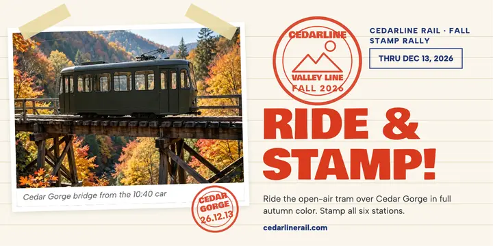 Cedarline Rail fall stamp rally post template