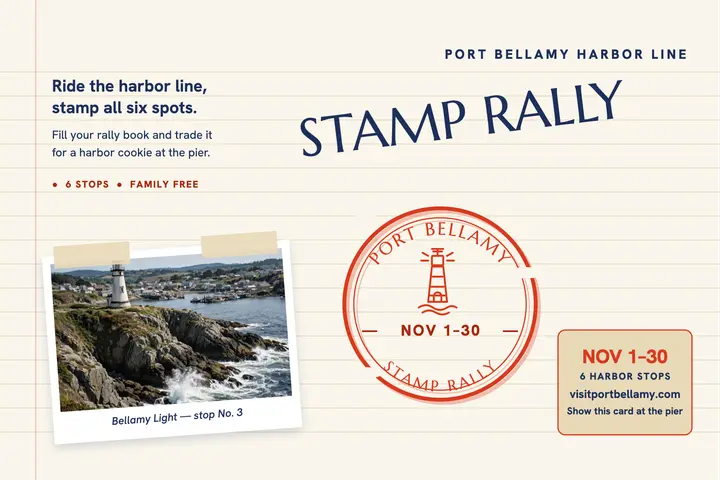 Port Bellamy stamp rally postcard template