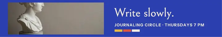 Slow Letters journaling circle page cover template