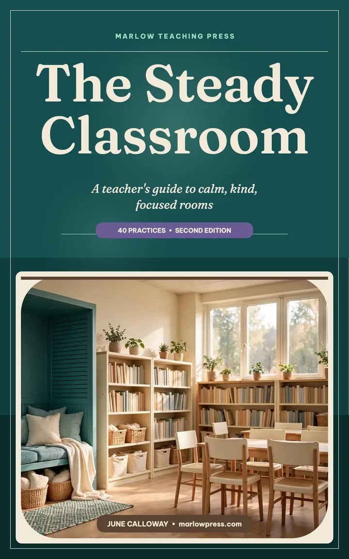 The Steady Classroom teal ebook cover template